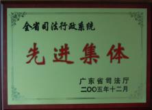 全省司法行政系统先进集体